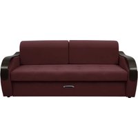 Диван Сириус Лидер-6 ППУ 225x110 (Eva 15 велюр темно-бордовый)