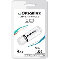 USB Flash OltraMax 230 8GB (белый) [OM-8GB-230-White]