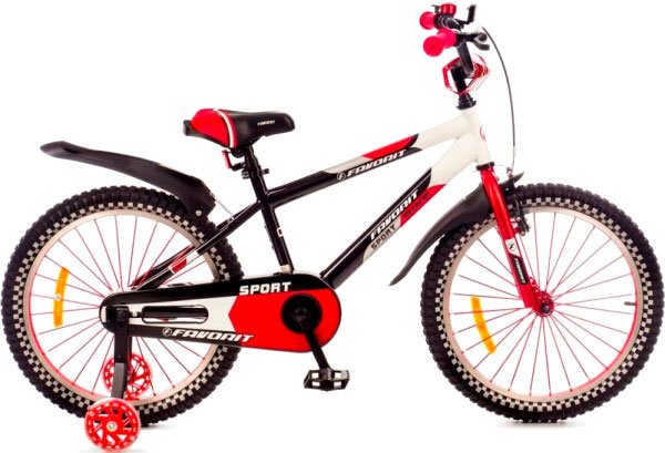 

Детский велосипед Favorit Sport 20 SPT-20RD2 (черный/красный)