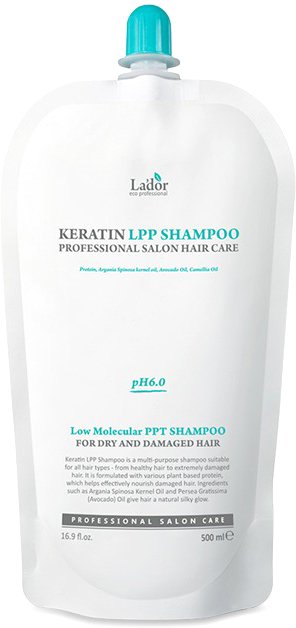 

Шампунь La'dor Keratin LPP Shampoo 500 мл