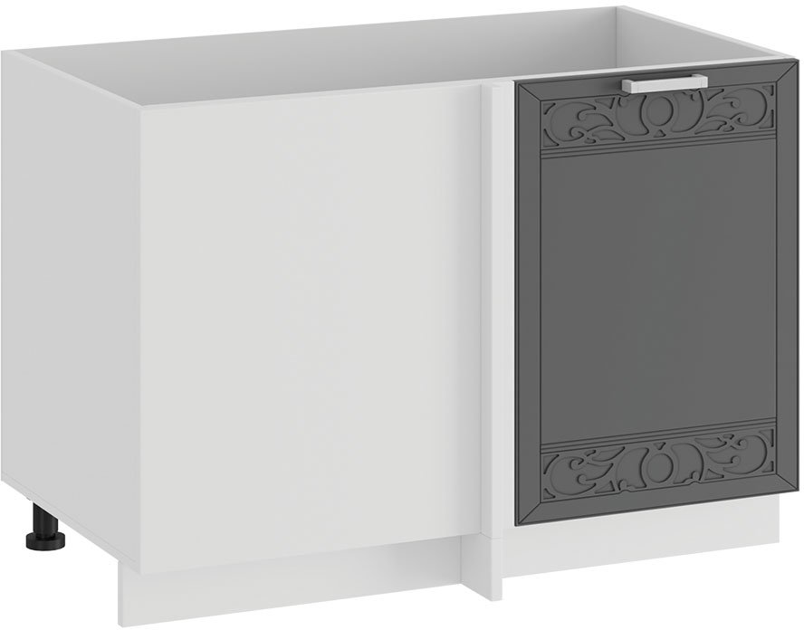 

Шкаф напольный Трия Долорес 1Н9У (белый/титан)