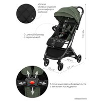 Коляска прогулочная «книга» Indigo Onyx (оливковый)