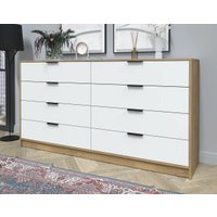 Комод Интерлиния Концепт КТ-К197 (белый платинум/дуб золотой)