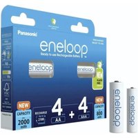 Аккумулятор Panasonic Eneloop AA 2000mAh 4 шт + AAA 800mAh 4 шт BK-KJMCDE44E