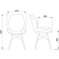 Стул AksHome Rio 73097 (темно-серый)