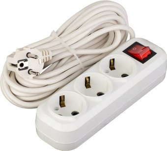 Удлинитель Sundays Electric УБкн03-0901 (1.5м, белый)