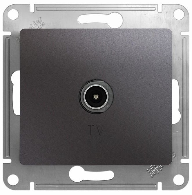 

Розетка телевизионная Schneider Electric Glossa GSL001392