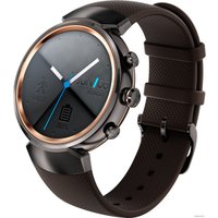 Умные часы ASUS ZenWatch 3 Gunmetal case/Brown rubber band [WI503Q]