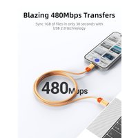 Кабель Cabletime 60W USB Type-C - USB Type-C (1 м, синий)
