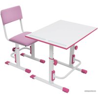 Ученический стул Polini Kids City/Smart S (белый/розовый)