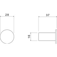Крючок для ванны Aquatek Лира AQ4401MB