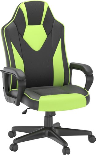 Игровое (геймерское) кресло GetActive JOBisDONE (черный/зеленый)