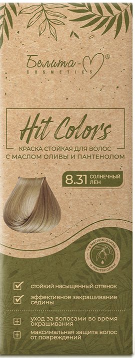 

Гель-краска Белита-М Hit Colors 8.31 Солнечный лен