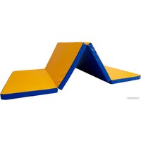Cпортивный мат Формула здоровья 4 сложения 2x1x0.05м (синий/желтый)