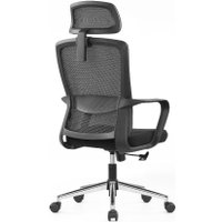 Офисное кресло SitZone U-060A (сетка/ткань, черный, крестовина хром)