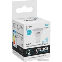 Светодиодная лампочка Gauss LED MR16 GU10 7 Вт 4100 К 13627