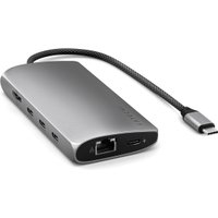 Док-станция Satechi USB-C Multiport Adapter 8K With Ethernet V3 ST-P8KEM (серый)