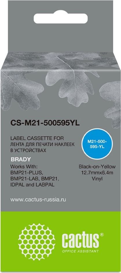 

Картридж CACTUS CS-M21-500595YL (аналог Brady M21-500595YL)