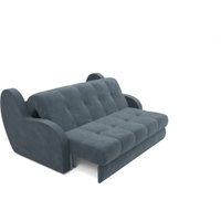 Диван Мебель-АРС Аккордеон Барон НПБ 140x200 (велюр серый/синий HB-178/26)