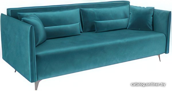 Диван Мебель-АРС Майами (бархат, сине-зеленый Star Velvet 43 Black Green)