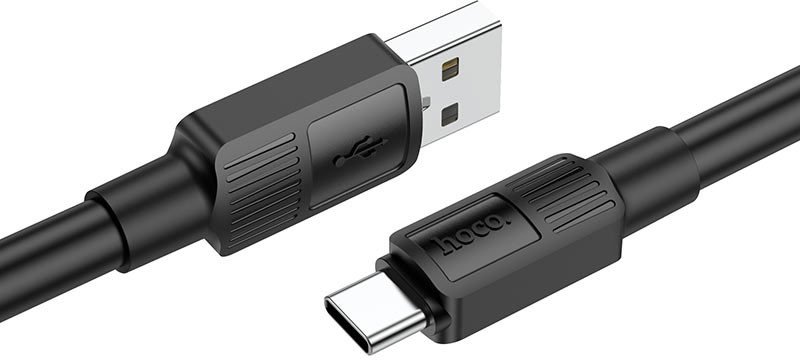 

Кабель Hoco X84 Solid USB Type-A - USB Type-C (1 м, черный)