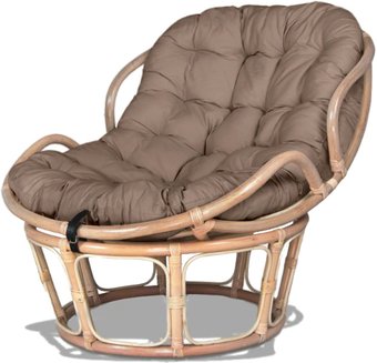 Кресло Мир Ротанга Papasan mini 23/03 (белый/коричневый)