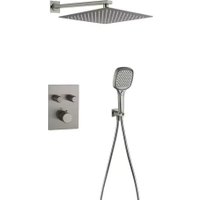 Душевая система  Grocenberg GB5040 с термостатом (никель)