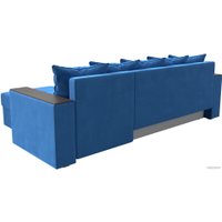 Угловой диван Лига диванов Дубай лайт правый 114154 (велюр голубой)