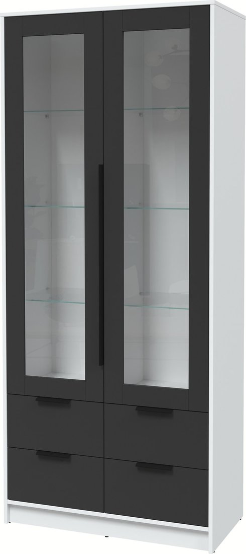 

Шкаф-витрина Интерлиния Концепт КТ-ШВ2 (антрацит/белый платинум)