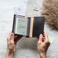 Обложка на паспорт Творческая мастерская "Пуговка" Анастасии Минич С лого авто