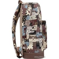 Городской рюкзак Asgard Р-5434 (коты/пэчворк/бежевый)