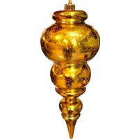 Елочная игрушка GreenTerra Сосулька 35см 202509 (золото)