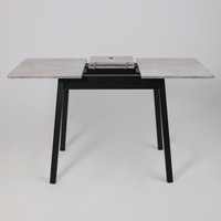 Кухонный стол Мамадома Tirk radial-94 раздвижной 94-126х64 (серый сланец/черный)