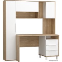 Стол Mobi Комфорт 12.95 (дуб сонома/белый PE шагрень)