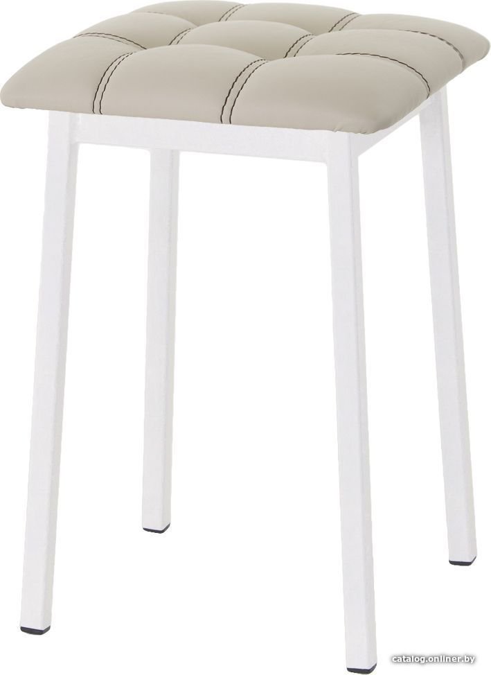 

Табурет AMC Comfort 7К6.3 (кожзам, бежевый/белый)