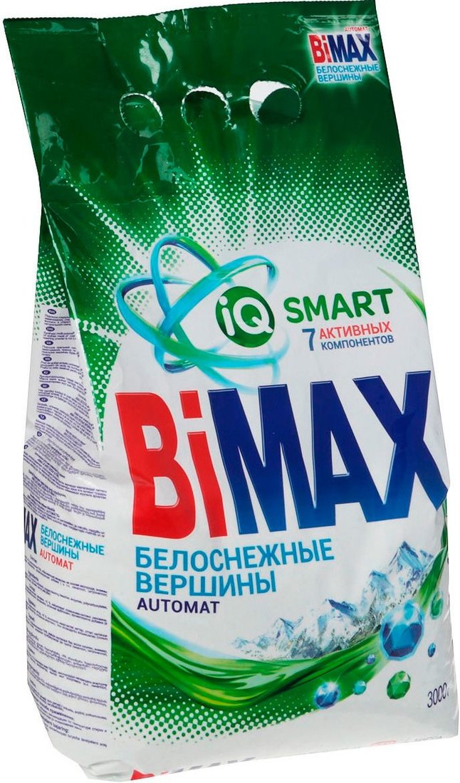 

Стиральный порошок BiMax Белоснежные вершины 3 кг