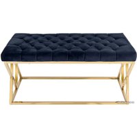 Банкетка Stool Group Инсигния (велюр черный/золото)