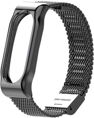 

Браслет Xiaomi миланский сетчатый для Mi Band 2 (черный)