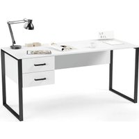 Стол Soma Slava 160x66 (белый/черный)