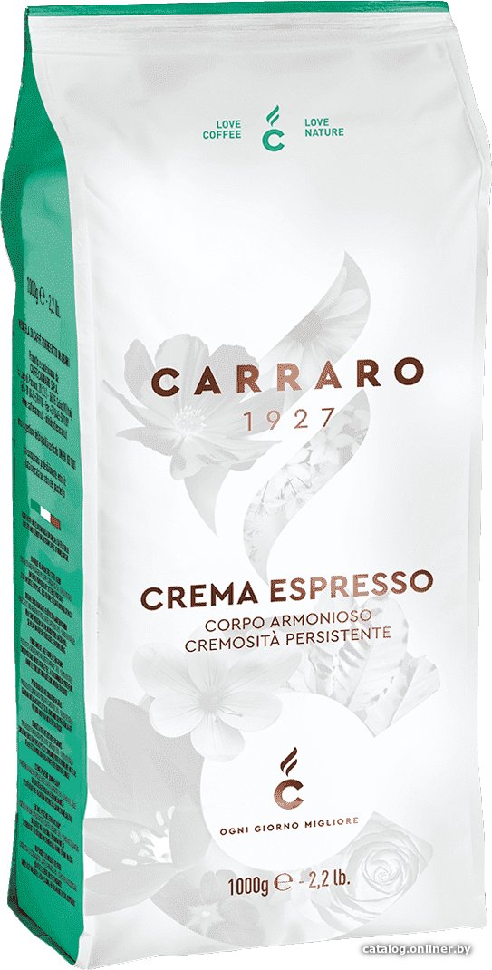 Кофе Carraro Crema Espresso в зернах 1000 г