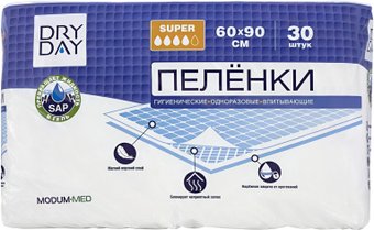 Пеленки Modum Dry Day Super 60x90 (30 шт)
