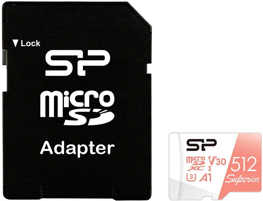 

Карта памяти Silicon-Power Superior A1 microSDXC SP512GBSTXDV3V20SP 512GB