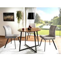 Кухонный стол Signal Luna LUNABRRC (рустикальный коричневый/черный)