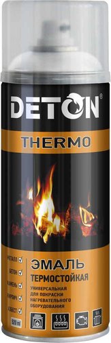 Автомобильная краска Deton термостойкая - Белая - аэр. 520 мл Thermo