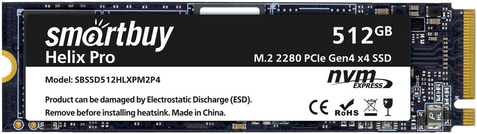 

SSD SmartBuy Helix Pro 512GB SBSSD512HLXPM2P4