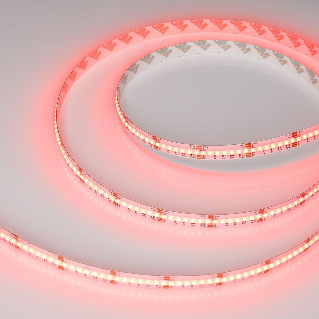 Светодиодная лента COB Arlight 7.2W/m 840Led/m CSP разноцветный/дневной белый 5M CSP-X840-12mm 24V RGBW-Day 046936