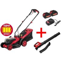  Wortex CBB2018D0011A4 (газонокосилка, воздуходувка, 2 АКБ)