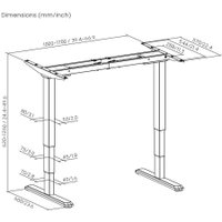 Стол для работы стоя ErgoSmart Wooden Unique Ergo Desk 1300х750х27 мм (скошенный край, дуб натуральный/белый)