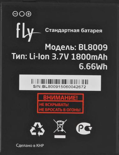 

Аккумулятор для телефона Fly FS451 Nimbus 1 [BL8009]