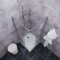 Душевой уголок Triton Вента 100x100 (хром, с поддоном)